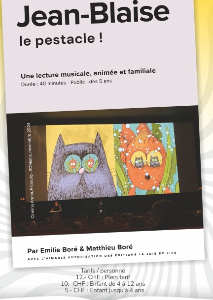 Watoo Festival BD - Jean-Blaise le pestacle - Théâtre et arts vivants - La julienne - Plan-les-Ouates