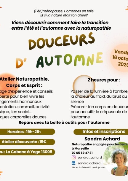 Douceurs d'automne - Talleres y pasantías - La Cabane à Yoga