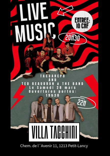 Tacuarepo & Ted Beaubrun & The Band - Concerts