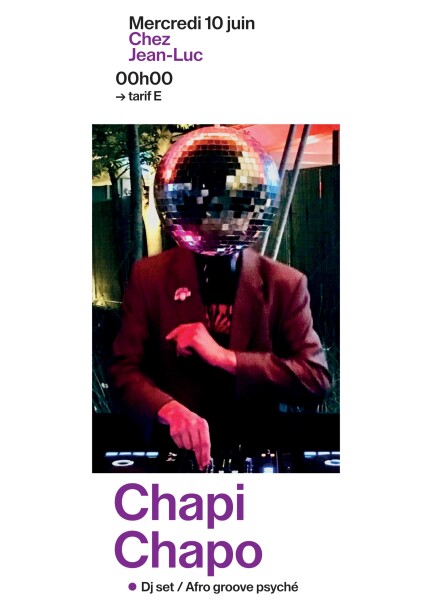 Mercredi 10 juin – 5ème concert – Chapi Chapo - Concerts - Chez Jean-Luc