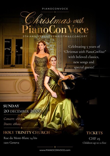 Noël avec PianoConVoce – Concert du 5e anniversaire - Concerts - Holy Trinity Church