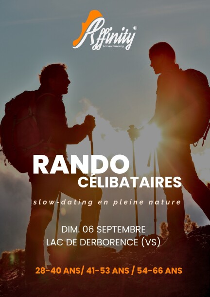Rando Célibataires- Lac de Derborence   28-40 ans/ 41-53 ans / 54-66 ans - Sport - Derborence (parking / arrêt de bus)
