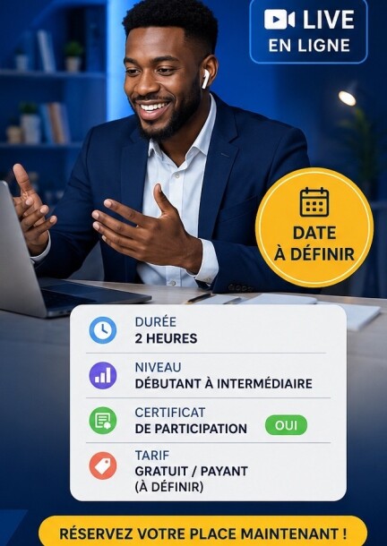 Webinaire & Formation : Développer son activité grâce au digital en 2026 - Schulungen