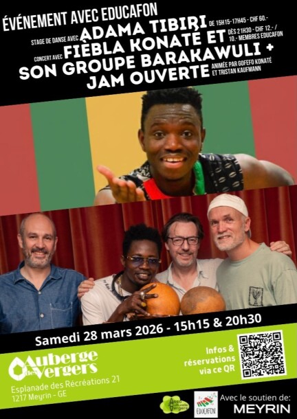 Voyage avec l’association Educafon - Stage de danse, concert & Jam - Culture et spectacles