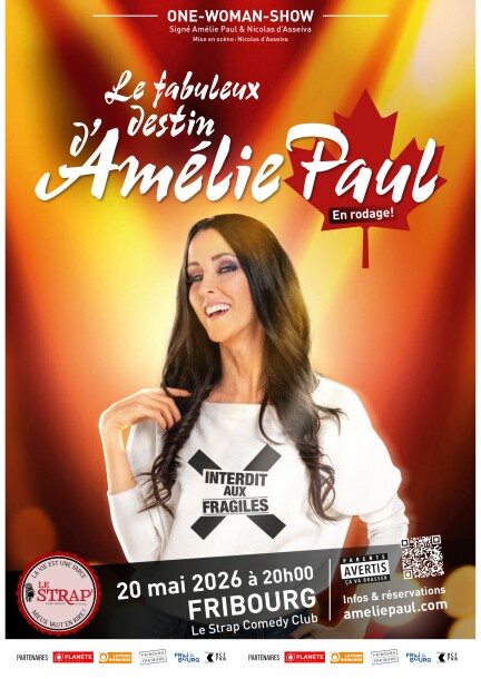 AMÉLIE PAUL (CAN):  «Le fabuleux destin d'Amélie Paul» - Humour et comédie - LE STRAP'