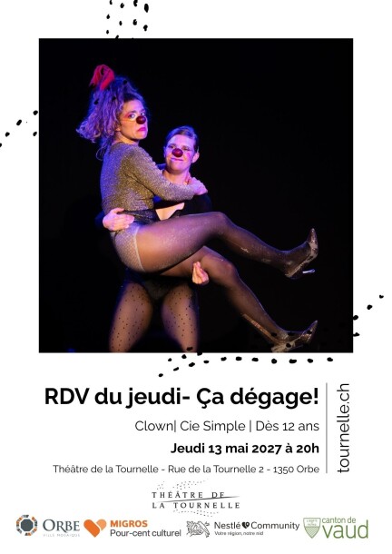 RDV du jeudi - Ça dégage! - Théâtre et arts vivants - Théâtre de la Tournelle