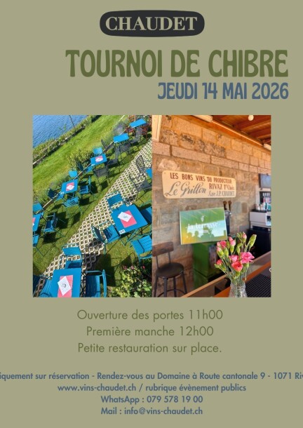 Tournoi de chibre 2026 - Freizeitbeschäftigungen - Domaine Chaudet
