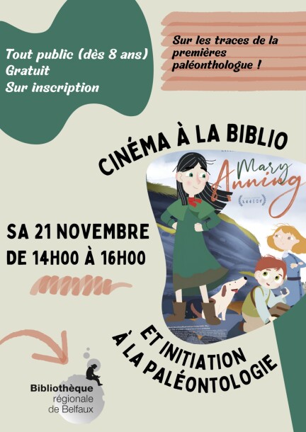 Cinéma à la biblio et initiation à la paléonthologie - Cinema