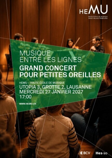 GRAND CONCERT POUR PETITES OREILLES - Concerts - Utopia 3, Conservatoire de Lausanne