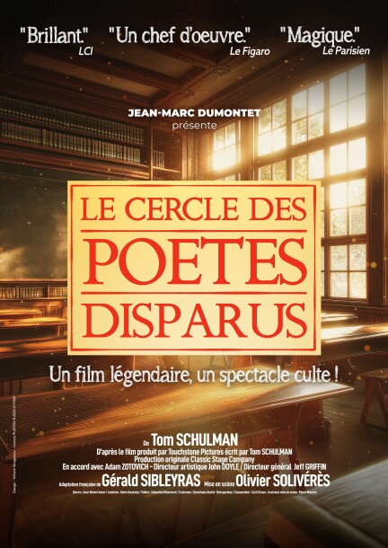 Le cercle des poètes disparus - Théâtre et arts vivants - Théâtre du Martolet, Saint-Maurice