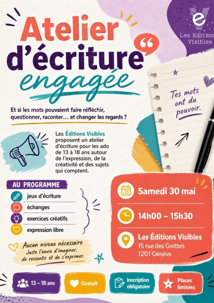 Atelier d'écriture engagée - Workshops und Praktika
