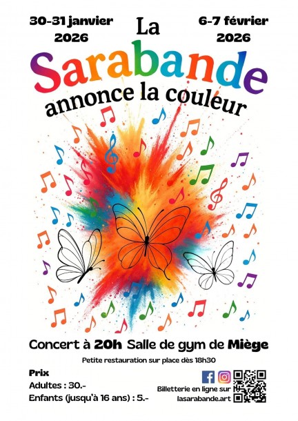 La Sarabande annonce la couleur - Concerts