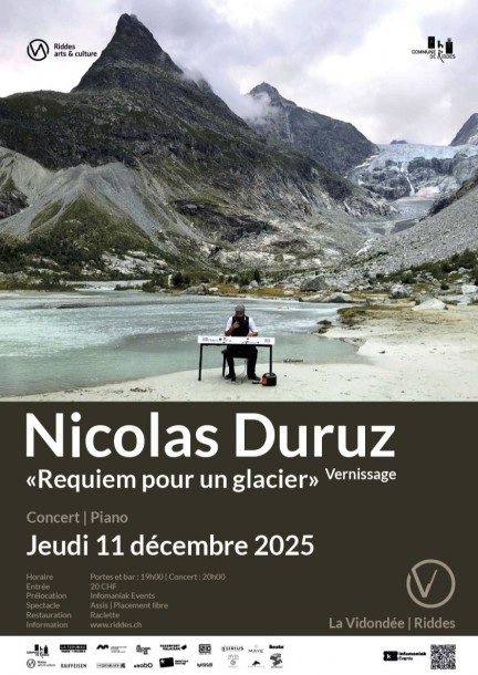 Nicolas Duruz «Requiem pour un glacier » - Vernissage - Concerts