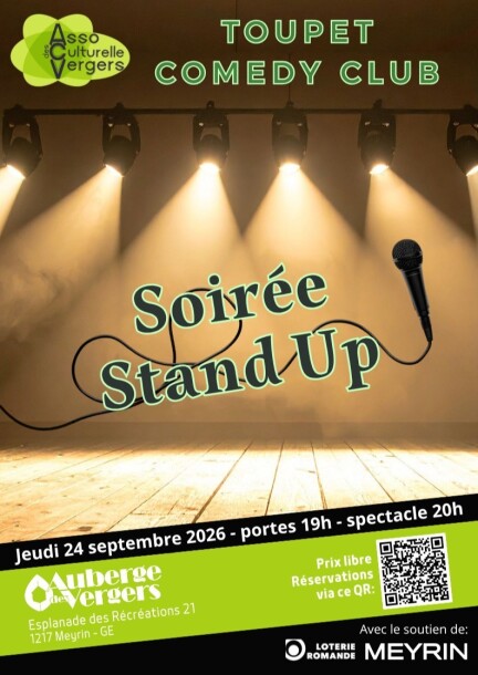 LE TOUPET COMEDY CLUB — Soirée Stand Up - Humour et comédie - Salle culturelle de l'Auberge des Vergers