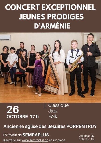 Concert jeunes prodiges arméniens 2026 - Konzerte
