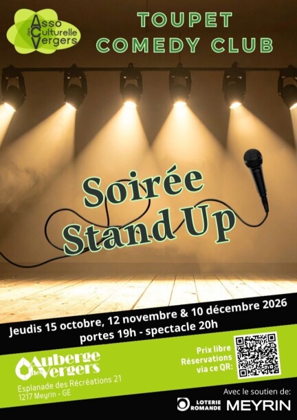 LE TOUPET COMEDY CLUB — Soirée Stand Up - Humour et comédie - Salle culturelle de l'Auberge des Vergers