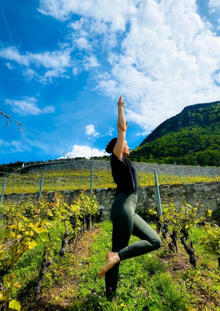 Yoga à la vigne à Farinet - Sport - Vigne à Farinet