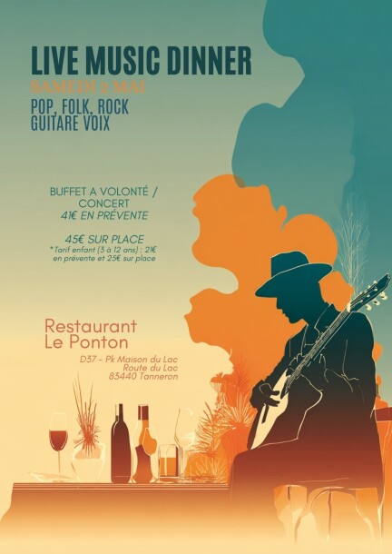 NOCTURNE EN GUITARE VOIX DU PONTON - Concerts - LE PONTON