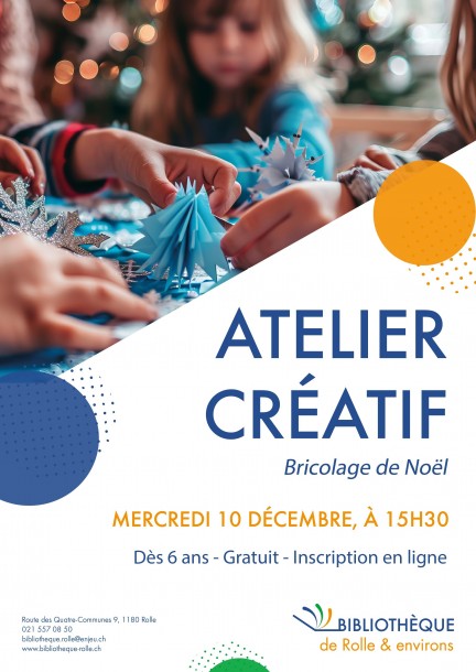 Atelier créatif - Bricolage de Noël - Workshops und Praktika