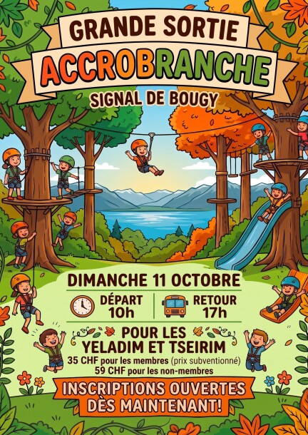 Accrobranche à Signal de Bougy - 11 octobre 2026 - Loisirs - Signal de Bougy