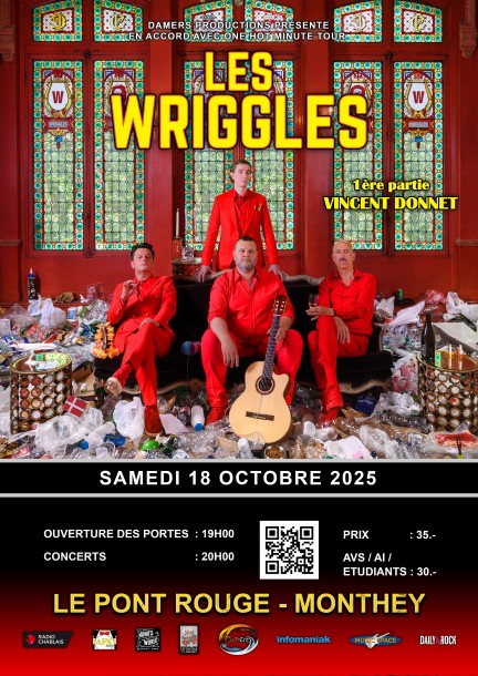 Les Wriggles + Vincent Donnet - Concerti