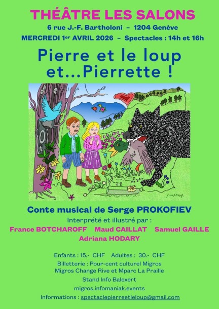 Pierre et le loup et... Pierrette ! - Cultura e spettacoli - Théâtre les salons