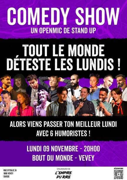 Tous le monde déteste les lundis - Humor y comedia - Le Bout du Monde