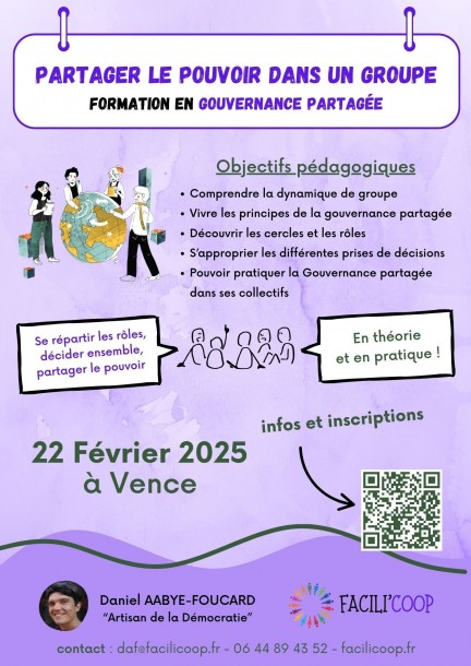 Bases de la gouvernance partagée à Vence (06) - Training courses
