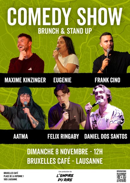 Brunch & Stand-up - Umorismo e commedia - Bruxelles Café