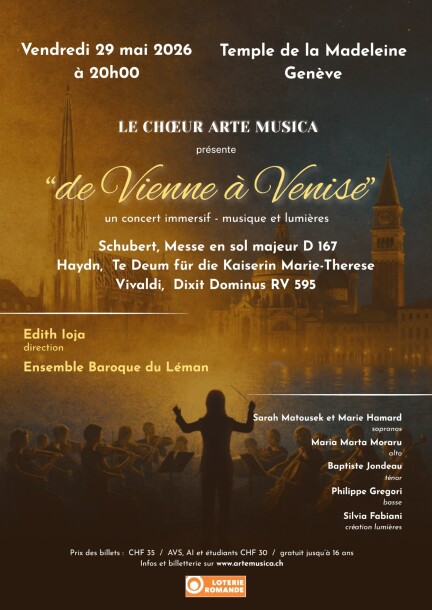 De Vienne à Venise - Concerts - Temple de la Madeleine