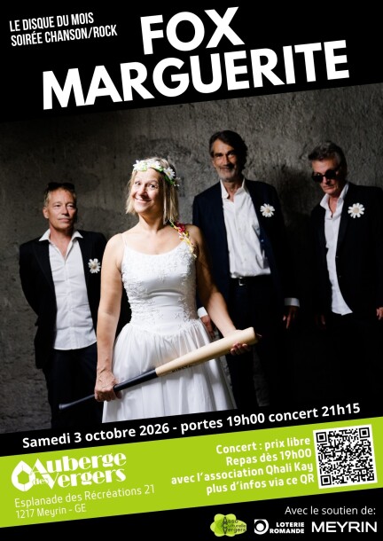 FOX MARGUERITE — Le Disque du Mois - Concerts - Salle culturelle de l'Auberge des Vergers