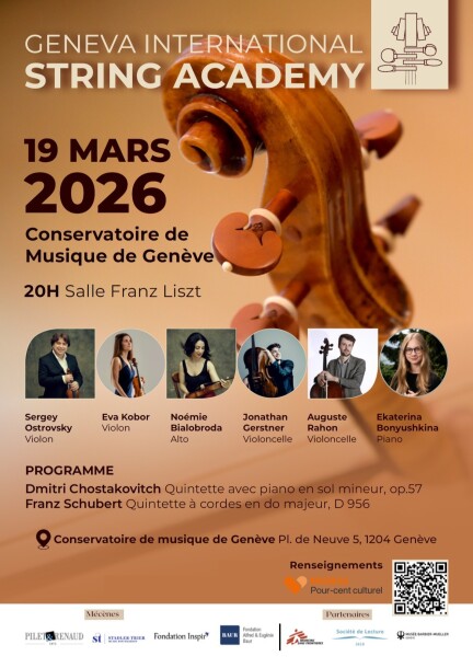 Geneva International String Academy : Quintettes de Schubert et Chostakovitch - Classical music