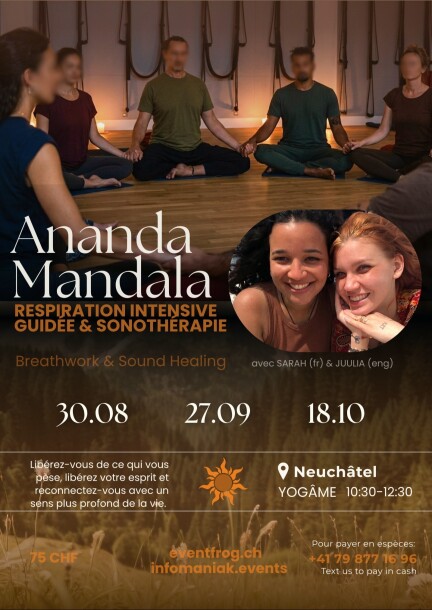 Ananda Mandala Breathwork & Sound Healing Neuchâtel (FR/ENG) - Ateliers et stages - Yogâme