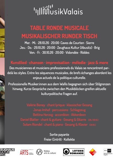 MusikValais – La diversité musicale du Valais - Konzerte - La Vidondée
