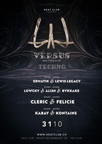 HEAT CLUB presents VERSUS - TECHNO - Festivals