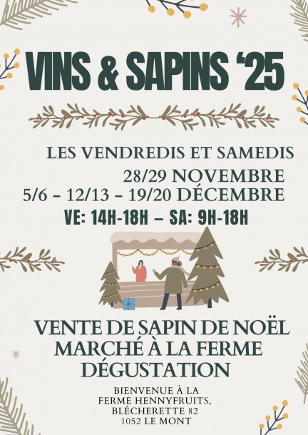 VINS & SAPINS 2025 - Leisure activities