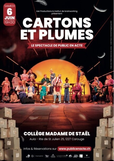 Répétition générale - Spectacle "Cartons et Plumes" - Théâtre et arts vivants - Collège Madame de Staël - Aula