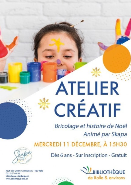Atelier créatif - Bricolage et histoire de Noël - Workshops and courses