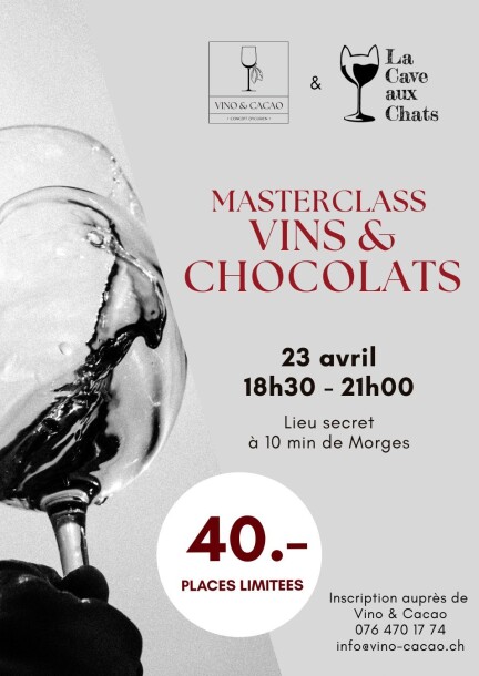 Masterclass Vins & Chocolats - Loisirs - Vino & Cacao