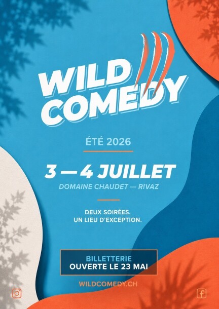WILD COMEDY Chaudet 2026 - Théâtre et arts vivants - Domaine Chaudet