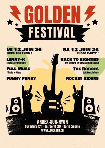 Soirée du vendredi 12 juin 2026 - Conciertos - Golden Festival