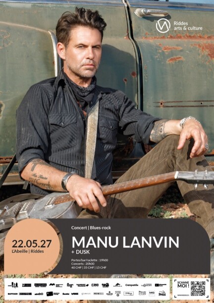 MANU LANVIN « Man On A Mission » + Dusk - Concerts - L'Abeille