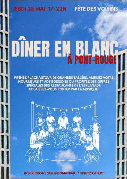 DÎNER EN BLANC À PONT-ROUGE - Leisure activities - Esplanade de Pont-Rouge