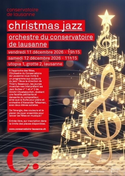 CHRISTMAS JAZZ - Concerts - Utopia 1, Conservatoire de Lausanne