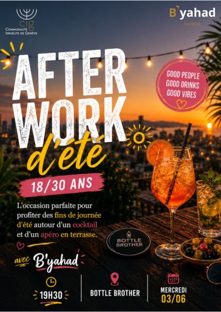 Afterwork d'été avec B'yahad - Loisirs - Bar Bottle Brother
