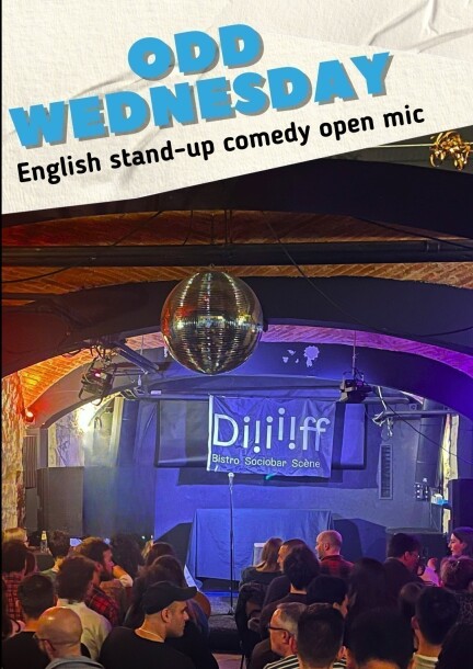 ENGLISH STAND UP COMEDY - Odd Wednesday Open Mic - Humor y comedia - Diff Sociobar