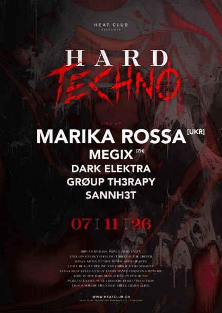 HEAT CLUB - [HARD TECHNO] - MARIKA ROSSA [UKR] - Concerts - HEAT CLUB