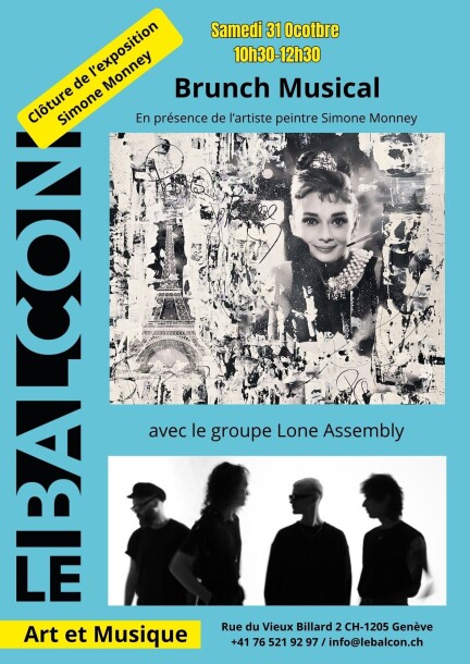 Brunch musical pour la clôture de l'exposition Simone Monney, avec Lone Assembly en Duo - Culture et spectacles - Le Balcon