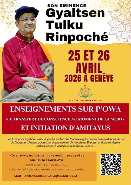 Gyaltsen Tulku Rinpoché - Conférences