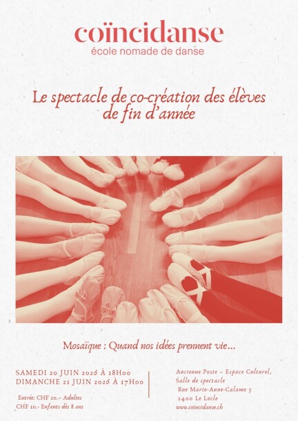 Spectacle de co-création des élèves de fin d'année - Mosaïque : Quand nos idées prennent vie.. - Danse